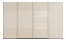 Goossens kledingkast finca combi glans mat glas bruin hoogwaardig meubelplaat - 8244406-{merk}-finca-combi-sts-bruin-schuifdeuren-01